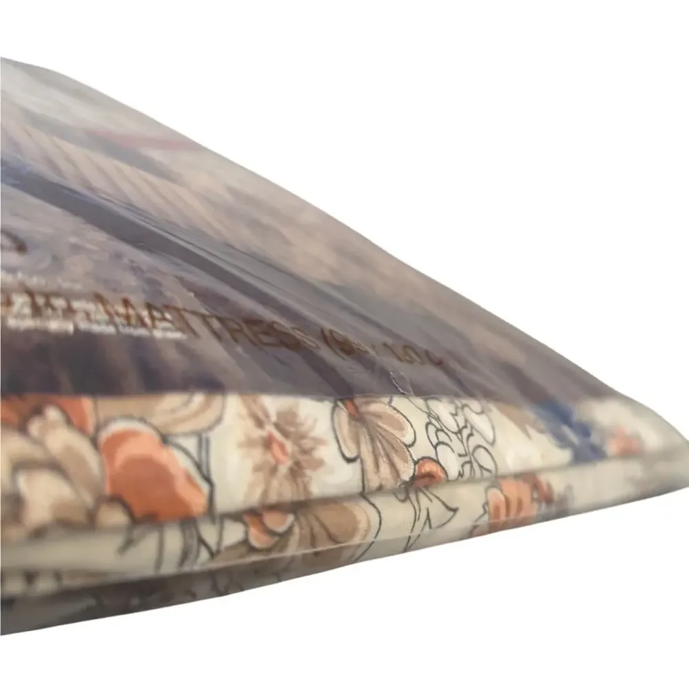 TASTEMAKER Vintage 1970s Floral Percale Victorian Bouquet Twin Fitted Sheet NEW